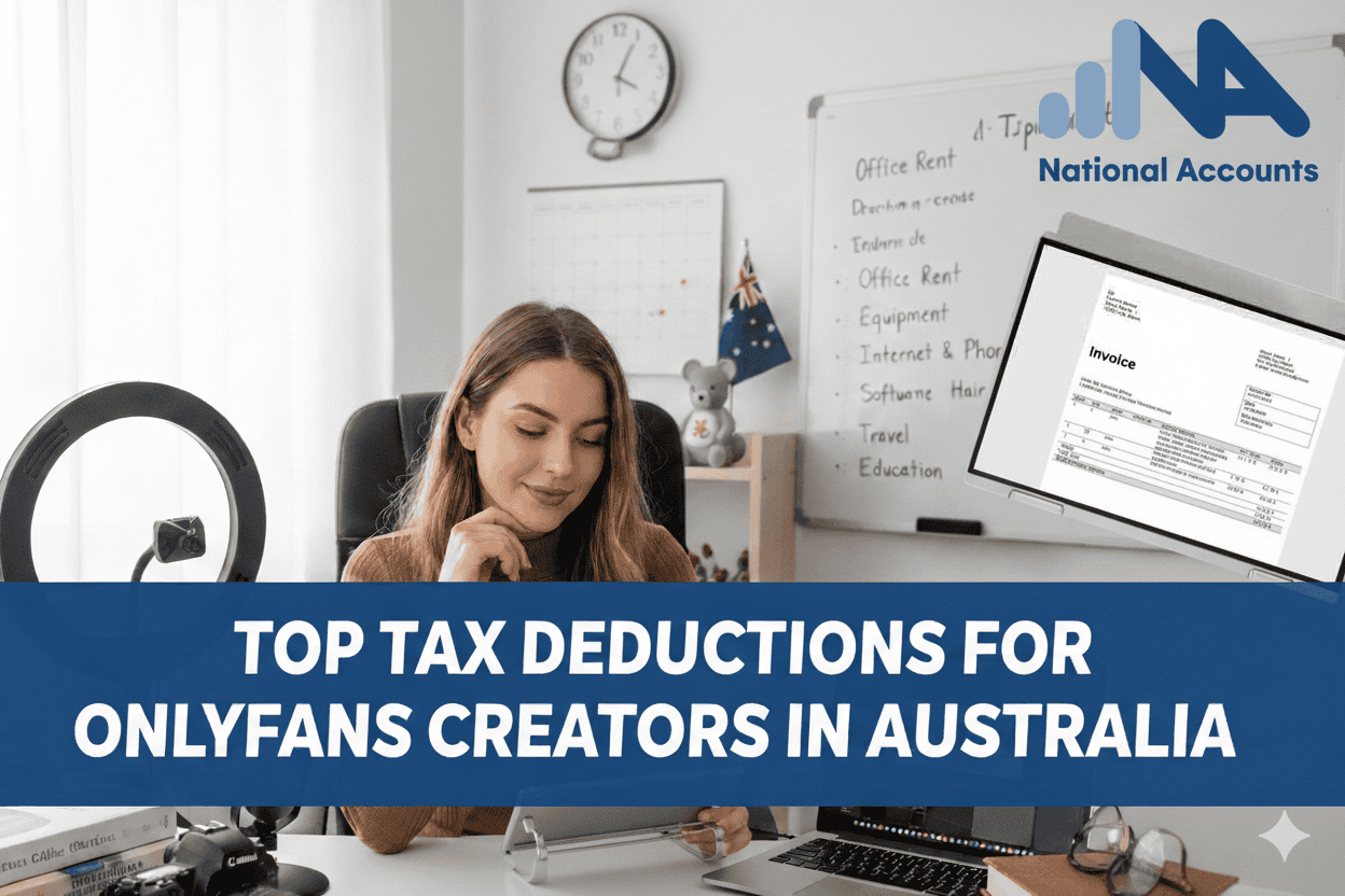 Guide to tax deductions for OnlyFans creators in Australia.
